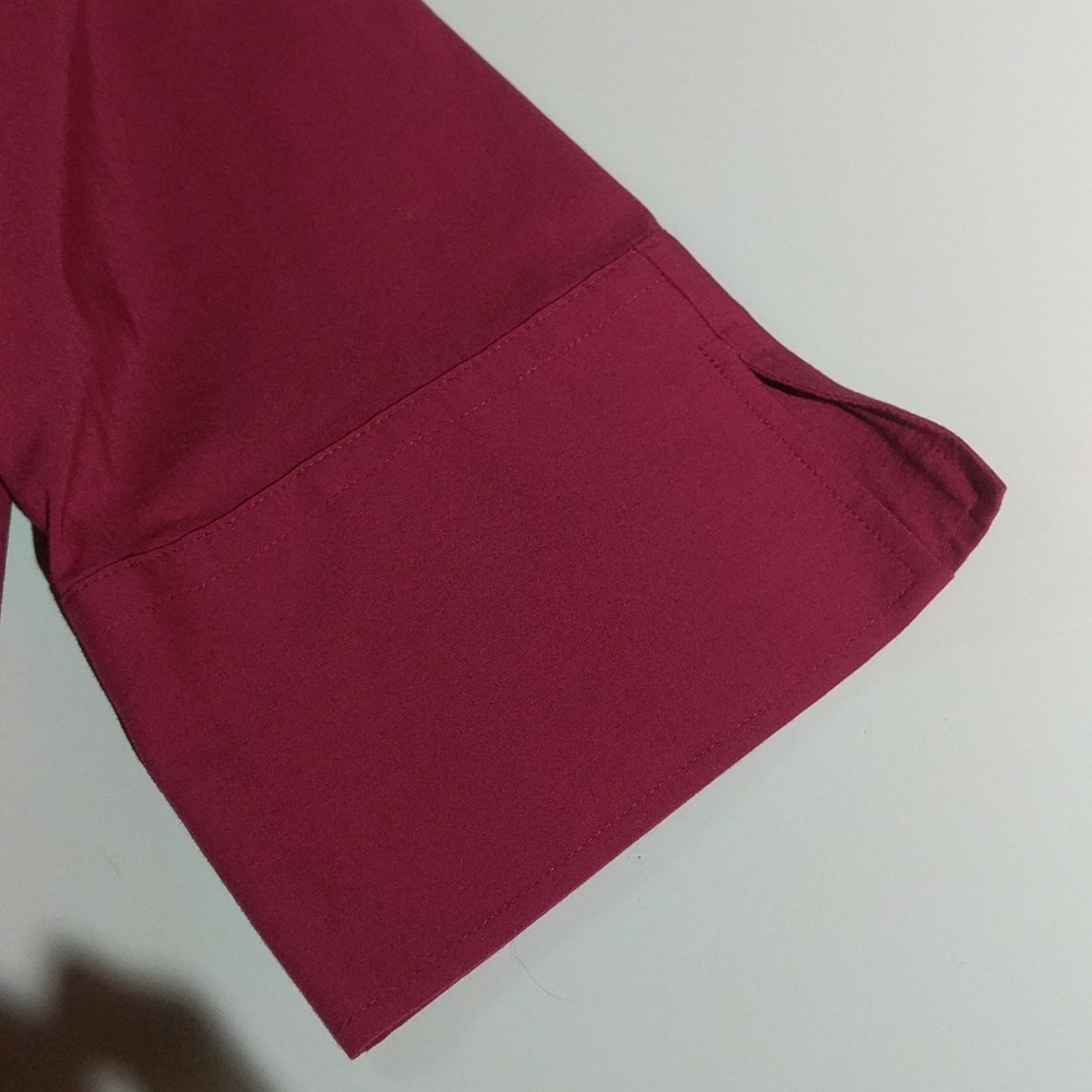 Lands' End Cranberry Button Down Shirt - image 5